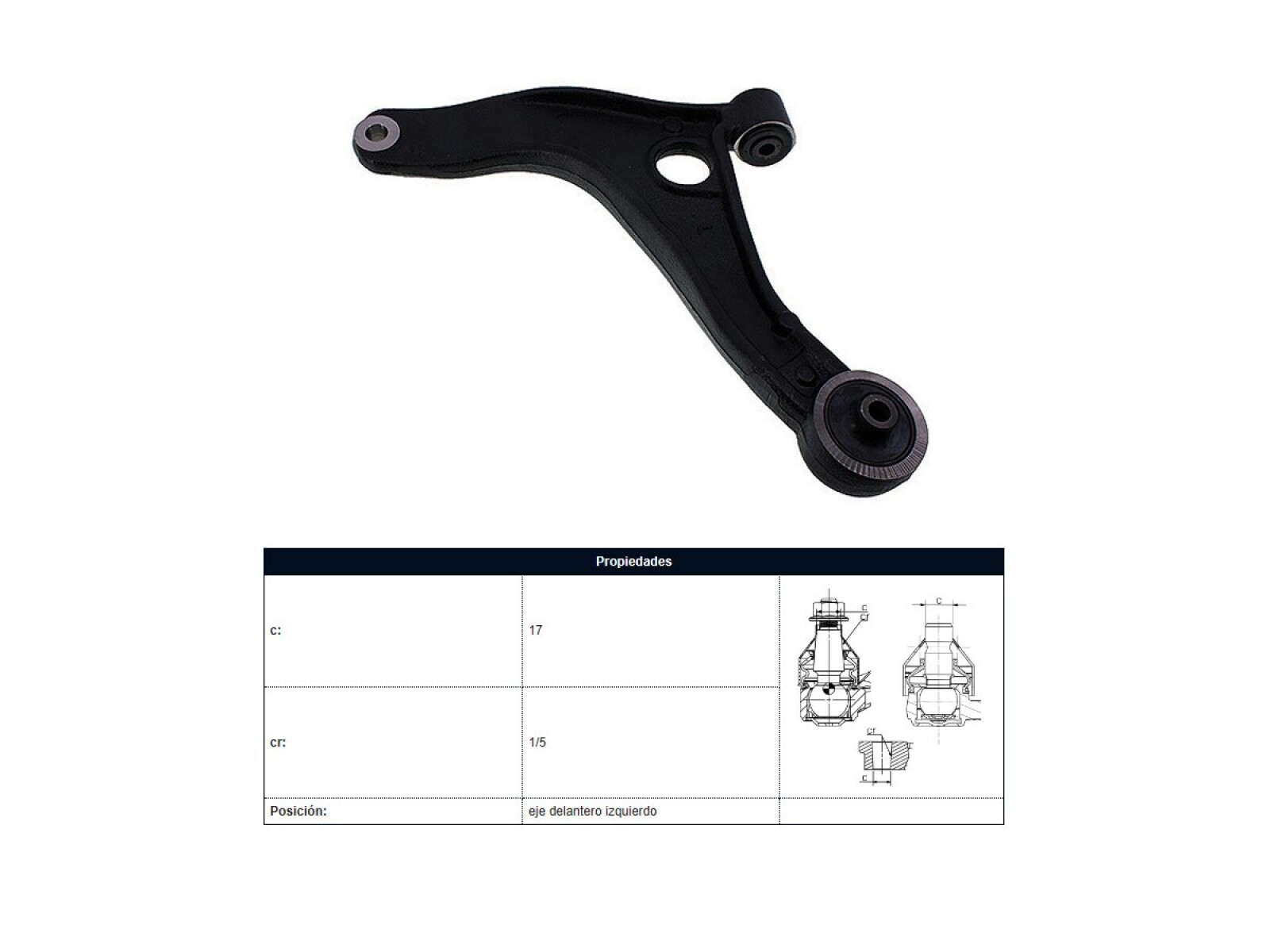 Parilla De Suspension Delantera Renault Master 13-25 Izq 