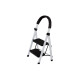 Escalera Tijera 2 Escalones De plastico Negro/Blanco