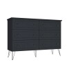 Comoda 6 Cajones Americana Plus Grafito Comoda 6 Cajones Americana Plus Grafito