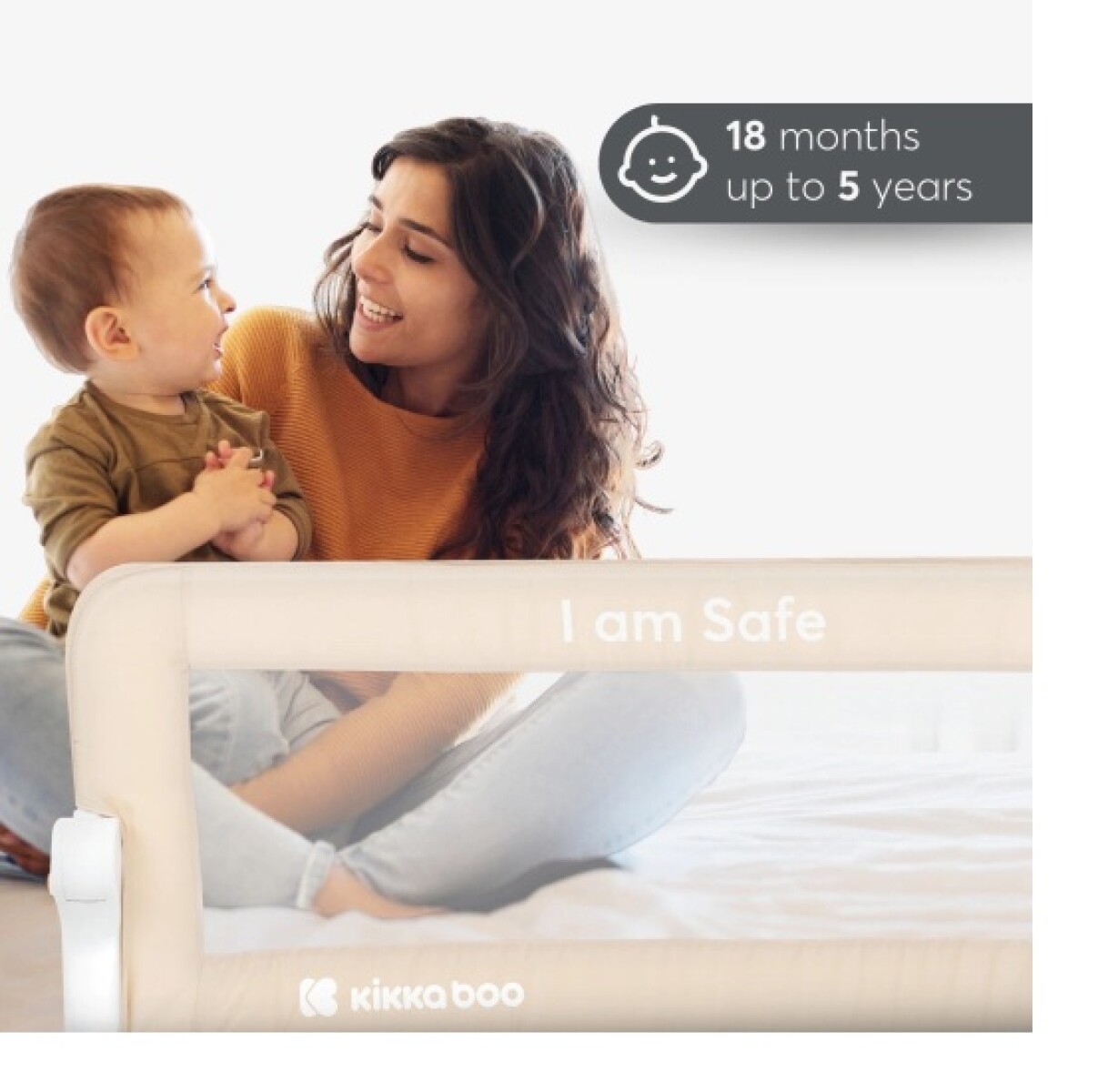 Baranda de Cama Beige 150cm 