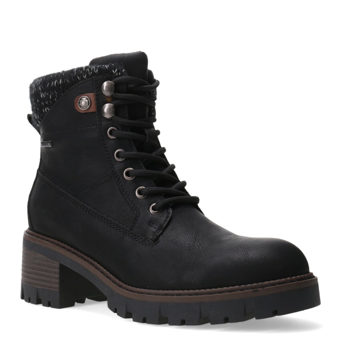 Botas de Mujer Miss Carol MOUNTY acordonada con Taco - Negro 