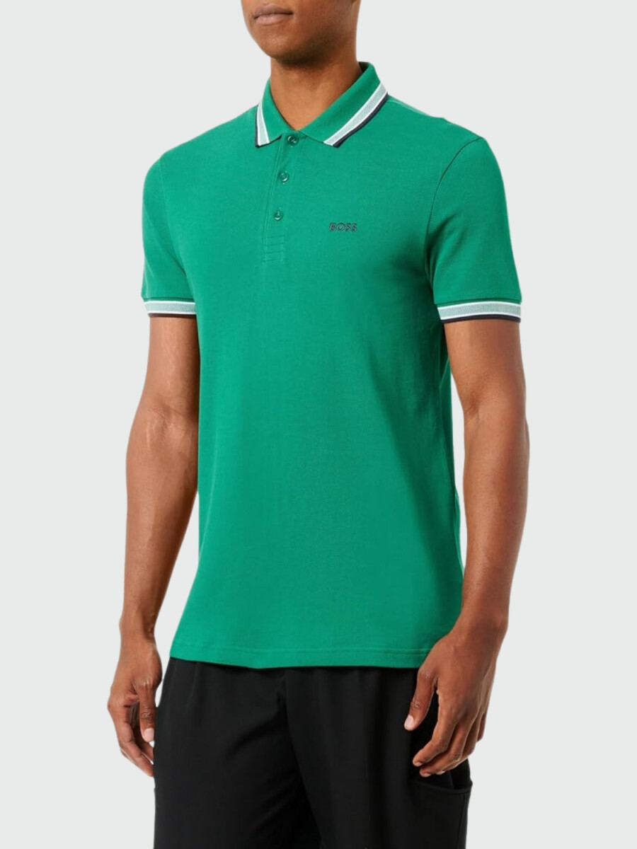 BOSS -Remera polo de algodón, regular fit, PADDY - Violeta 