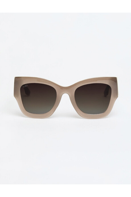 Lentes Tiwi Mayfair Shiny Coconut/beige With Brown Gradient Lense