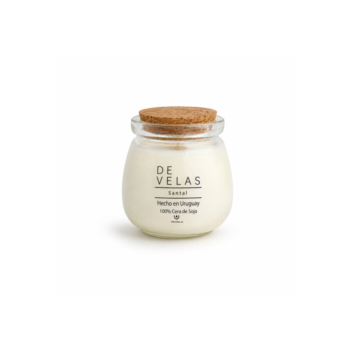 Vela de Soja Corcho Clásico S - SANTAL Vela de Soja Corcho Clásico S - SANTAL