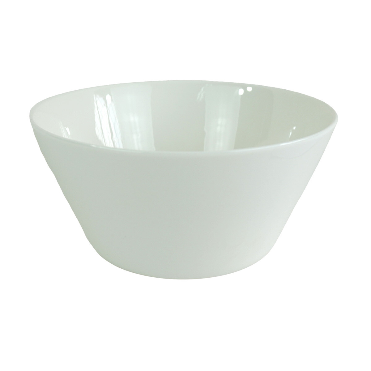 BOWL CERAMICA BCA LISO CONICO 17.7CM DIAM X 9CM ALTO 