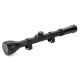 Mira telescópica rifle chumbera 4x28 con 2 anillas riel 11 mm GRIS