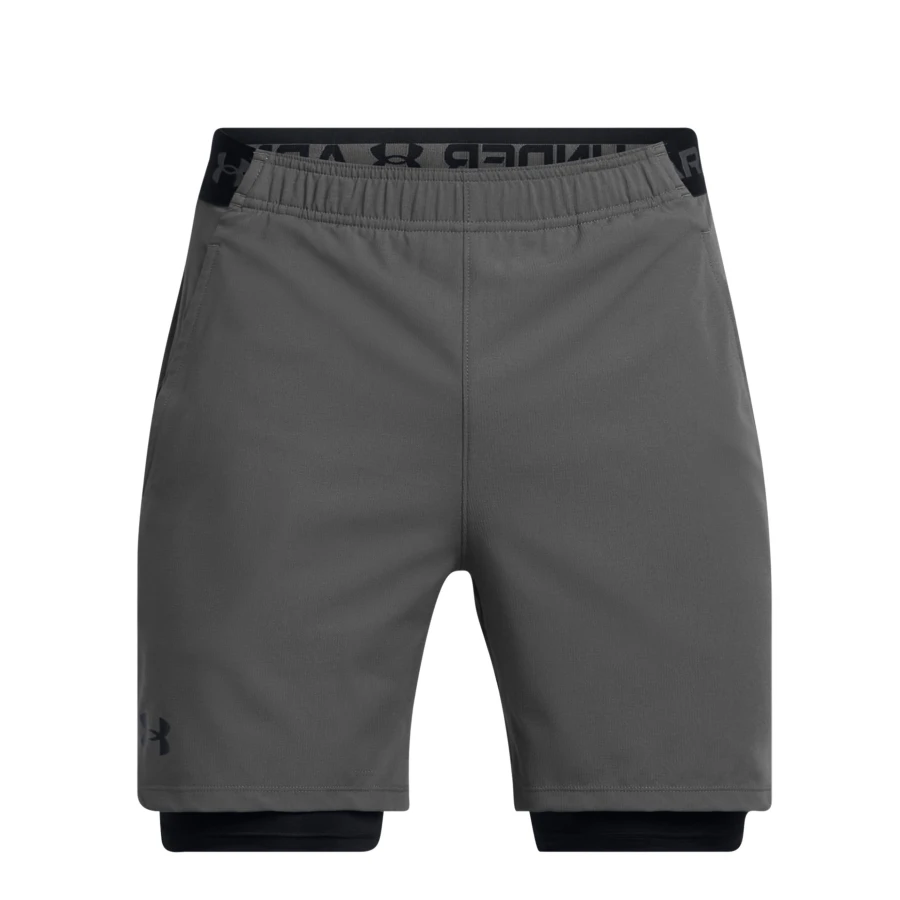 Short de Hombre Under Armour Vanish Woven 2en1 Gris