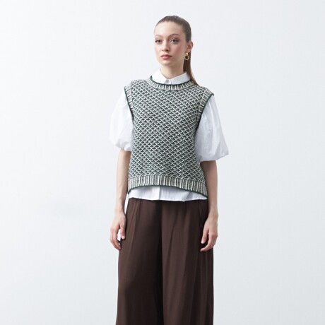 CHALECO ADELA Verde Botella