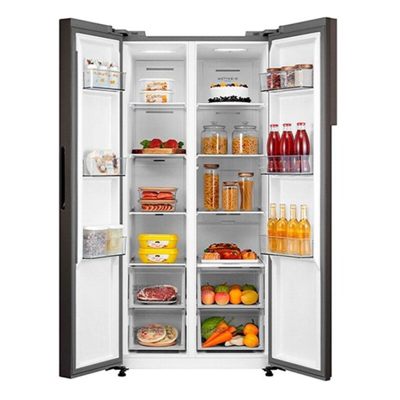 Heladera con freezer inverter Midea MDRS619GFR28 color negro con capacidad de 482L Heladera Con Freezer Inverter Midea Mdrs619gfr28 Color Negro Con Capacidad De 482l