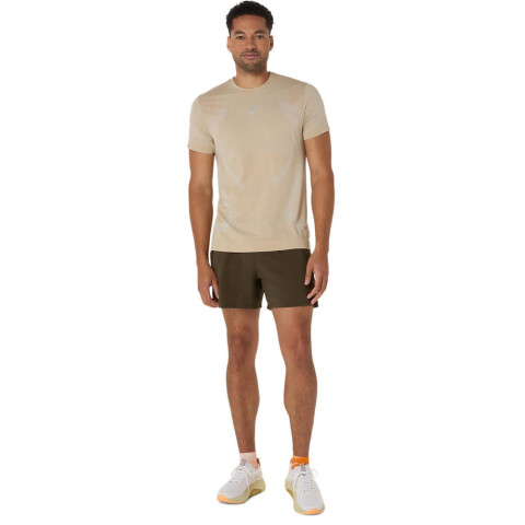 Polos Running Road Seamless SS Top Hombre Cream