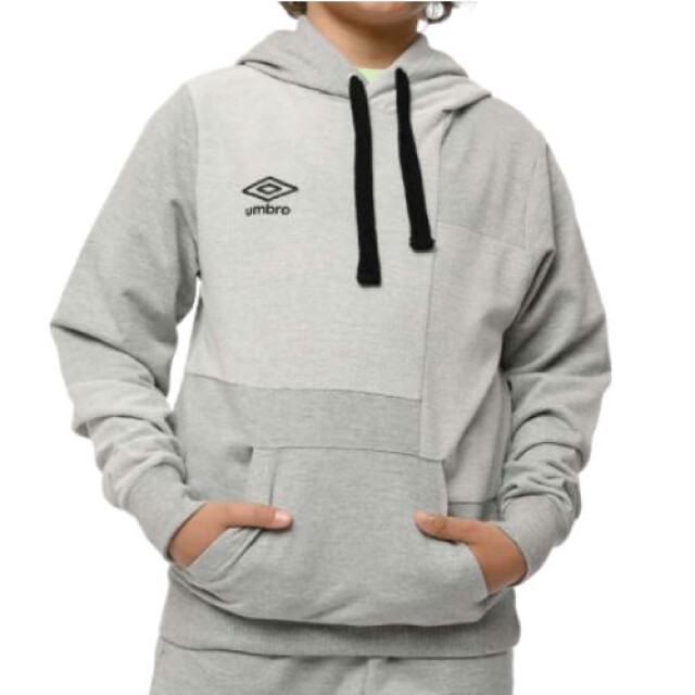 Canguro Infantil Umbro Sides Kids Gris Melange - Negro