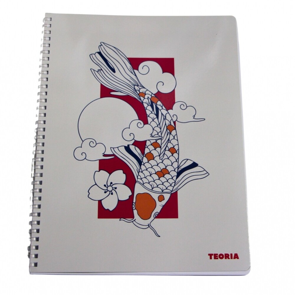 CUADERNOLA TEORIA SOFT 100 HOJAS PEZ KOI