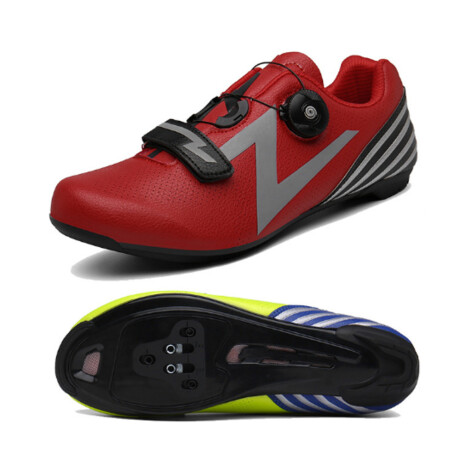 Zapatilla de Ciclismo para Ruta o Mtb Velcro Ajustable Talle 45 Color: Rojo. 001