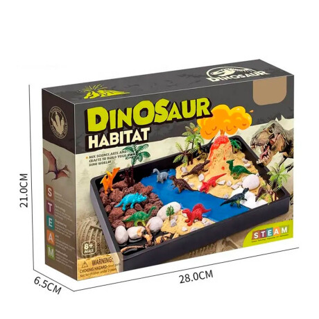 Juego En Caja Habitat Dinosaurios Volcán Experimentos Juego En Caja Habitat Dinosaurios Volcán Experimentos