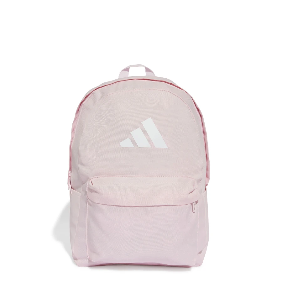 Mochila Unisex Adidas Classic 3 Bar Logo Rosa - Blanco