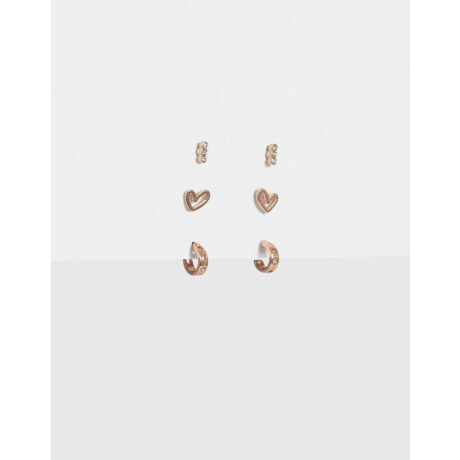 Set De Aros Premium Dorado Oro Rosa