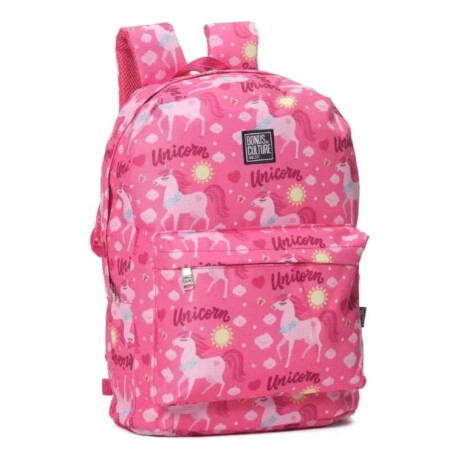 Mochila Bonus® Culture 1 cierre con bolsillo al frente unicornio Mochila Bonus® Culture 1 cierre con bolsillo al frente unicornio