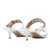 Sandalia Vizzano Taco Fino Bajo de Mujer - 6518.103-13488 Blanco