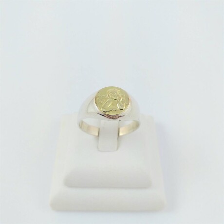 Anillo de plata 925 con double de oro 18k. Ángel de la guarda. Anillo de plata 925 con double de oro 18k. Ángel de la guarda.