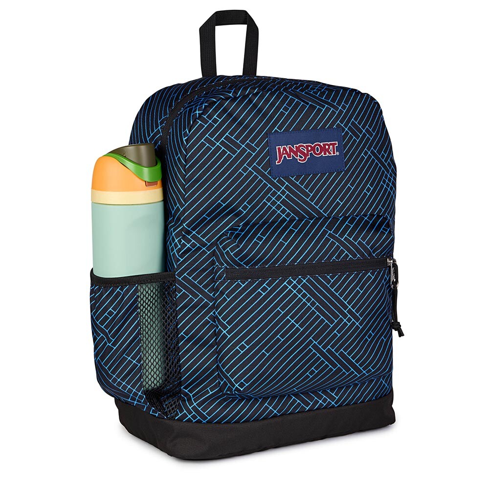 Mochila Portalaptop Cross Town Plus Black/Black/Azul