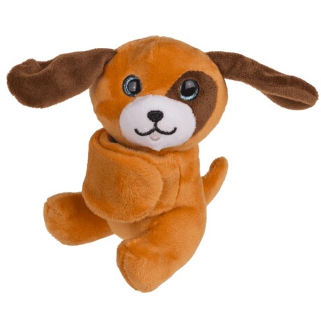 Peluche Pulsera a Presión Animales Perrito MARRON-CLARO