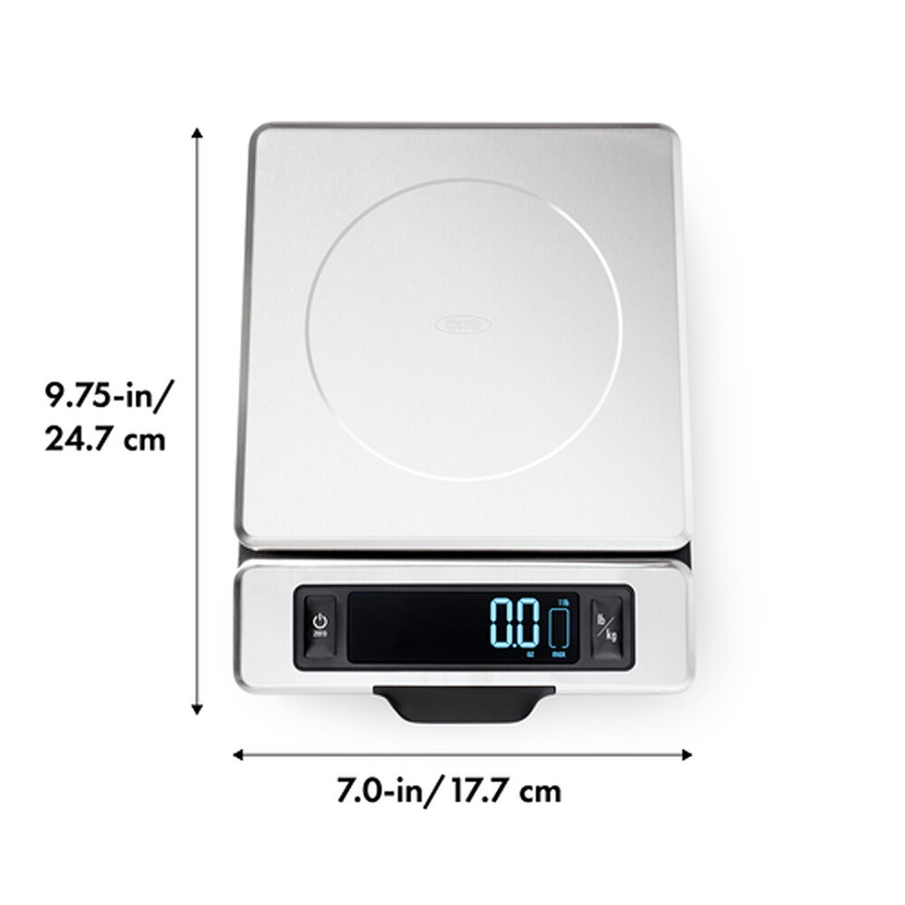 OXO GG BALANZA DE ACERO INOXIDABLE CON PANTALLA EXTRAÍBLE N/A