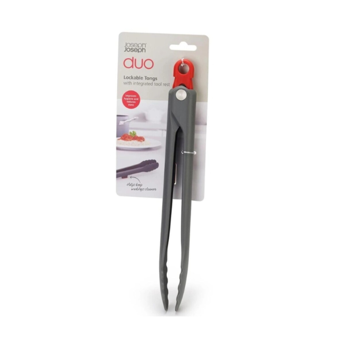 Pinza de Cocina Joseph Joseph Duo con Soporte Integrado 
