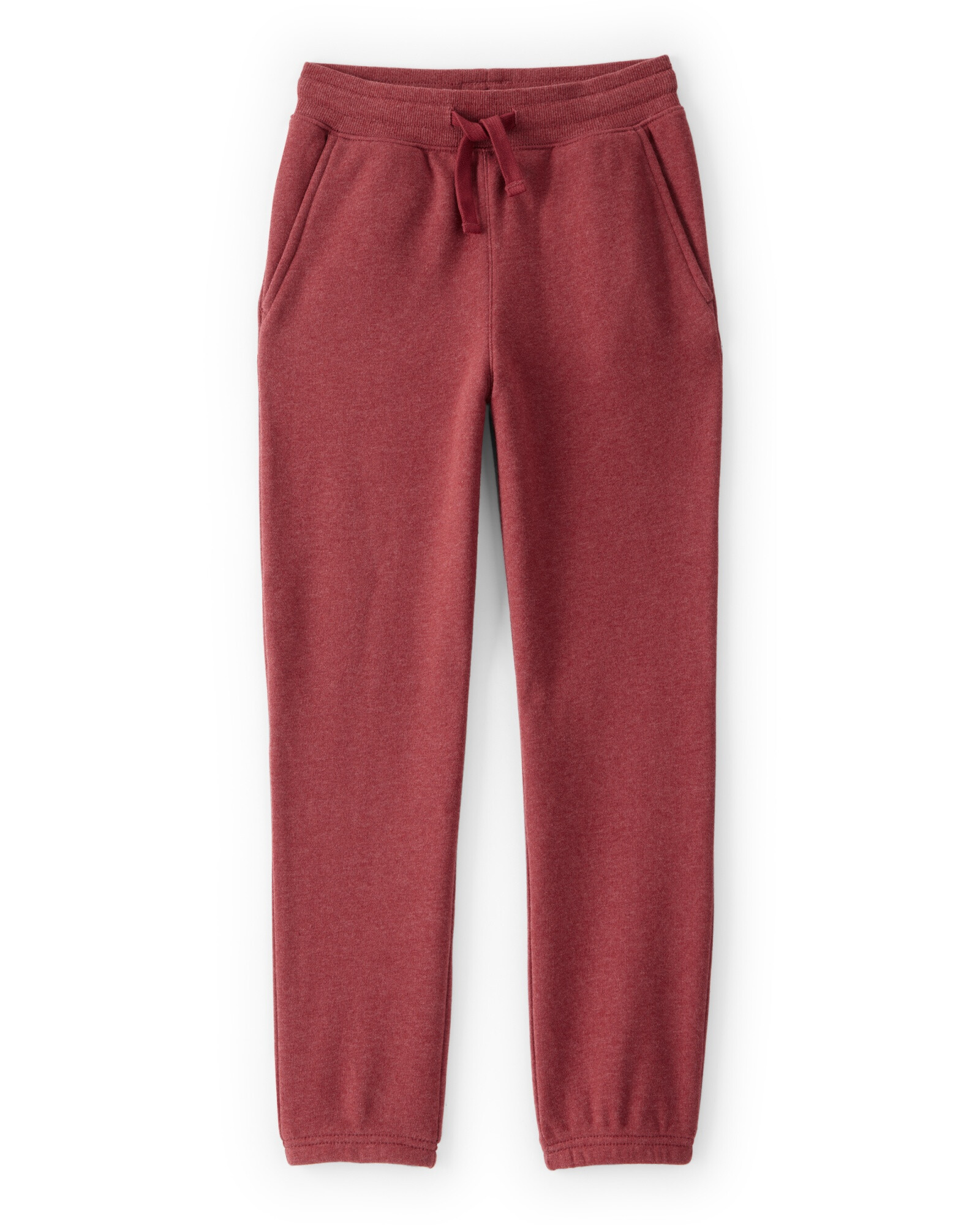 Pantalón deportivo de algodón, rojo. Talles 6-10 Sin color