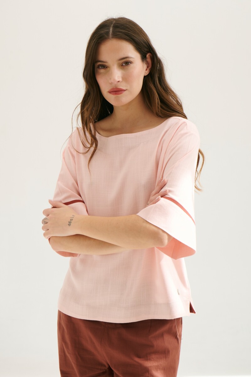 BLUSA LINO ATAR ROSA