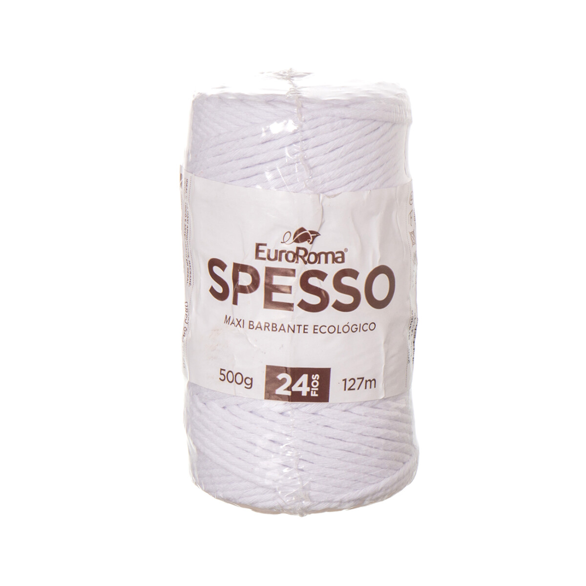 Spesso algodón Euroroma manualidades crochet y macrame - blanco 