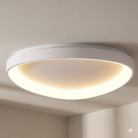 Plafón LED, Diseño triangular, Dimerizable 48W 65CM BLANCO