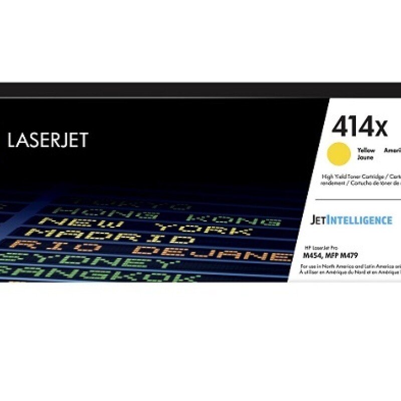 HP 414X - Alto rendimiento - amarillo - original - LaserJet - cartucho de tóner (W2022X) - para Color LaserJet Enterprise M455, HP 414X - Alto rendimiento - amarillo - original - LaserJet - cartucho de tóner (W2022X) - para Color LaserJet Enterprise M455,
