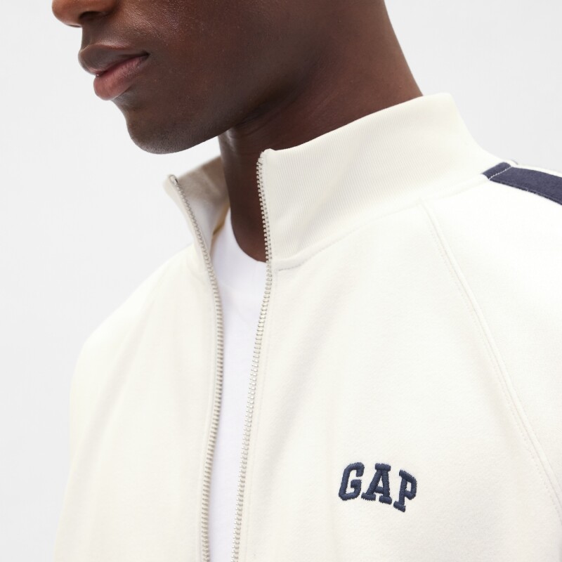 J - FM LOGO TRACK JACKET CARLS STONE