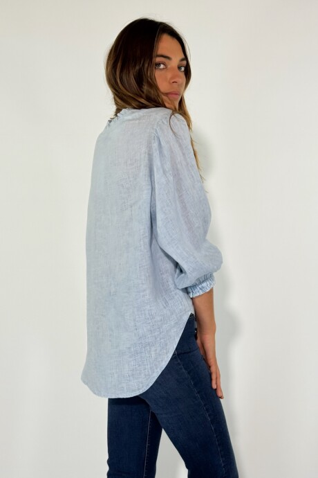 CAMISA FELICIANA Celeste