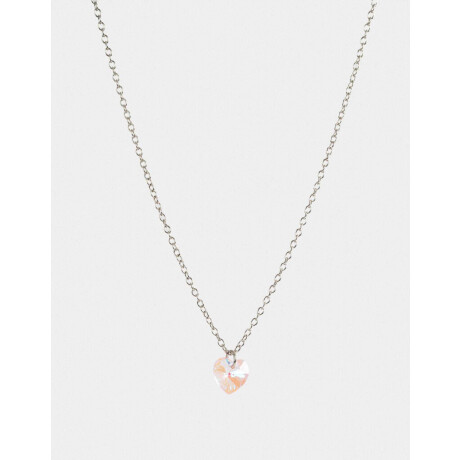Cadena Con Dije De Corazón Plateado