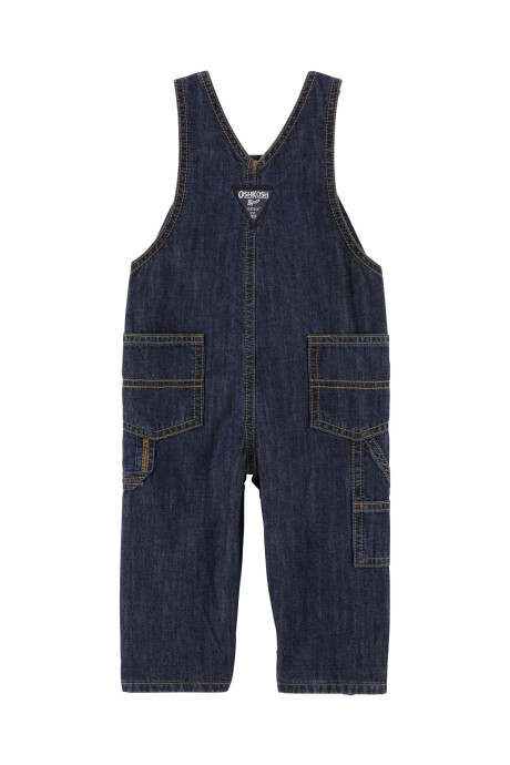 Enterito jean con forro escocés Sin color