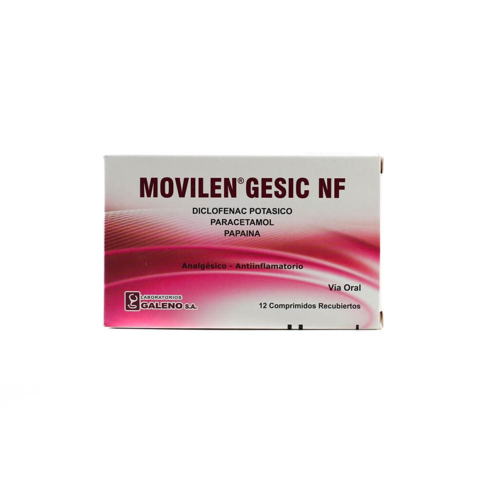 MOVILEN GESIC NF CJ X 12 COMPRIMIDOS única