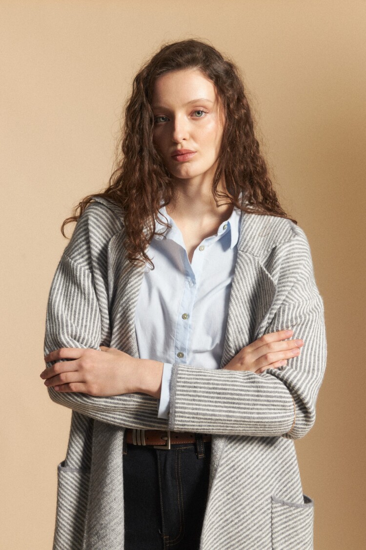 CARDIGAN SILENE Gris Claro
