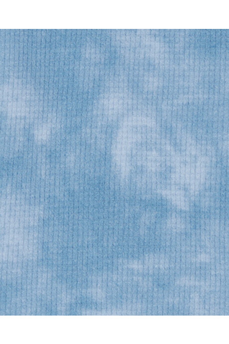 Pijama dos piezas de poliéster, pantalón y remera manga larga, diseño tie dye Sin color
