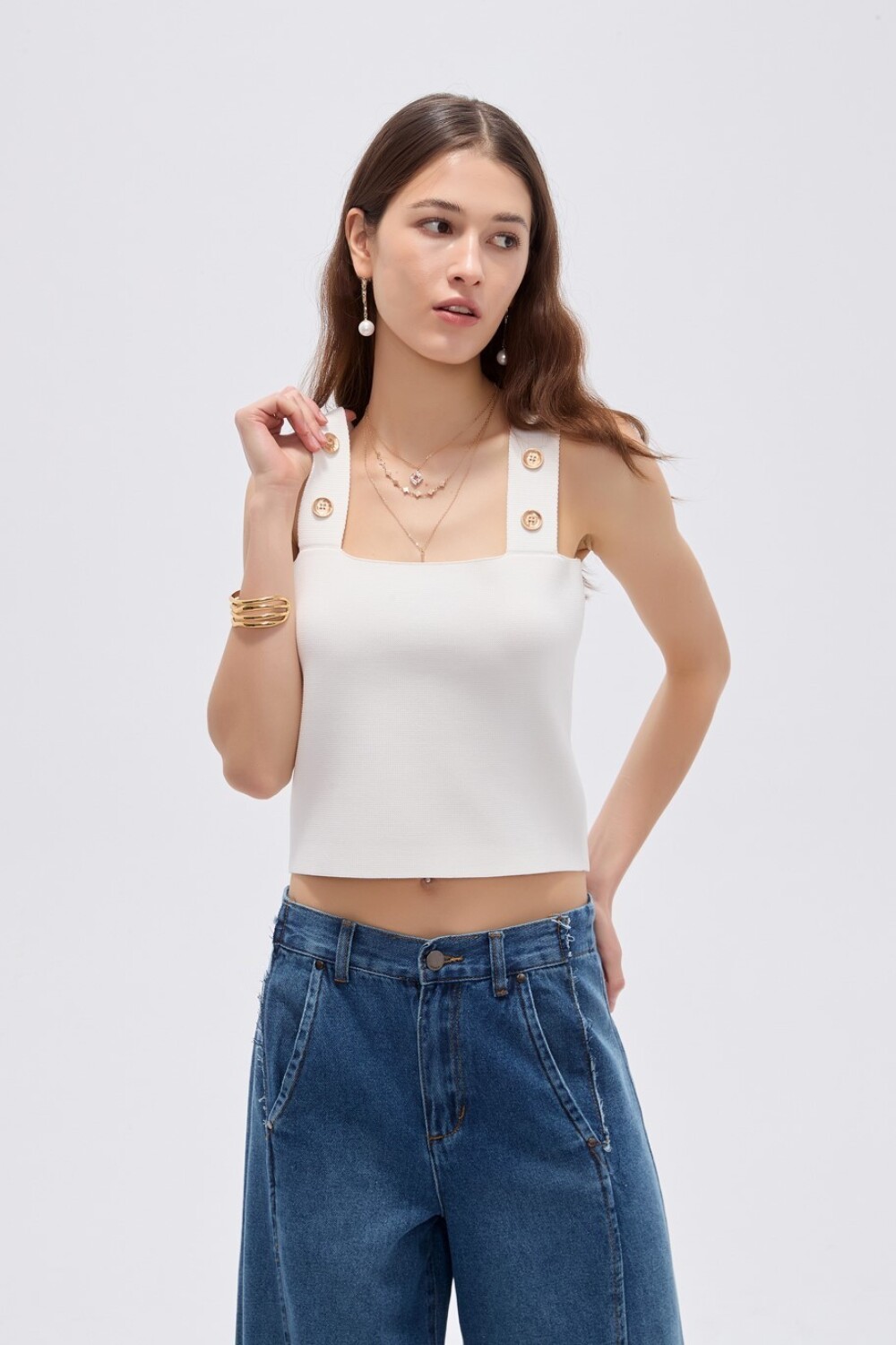 Tops Feral Marfil / Off White