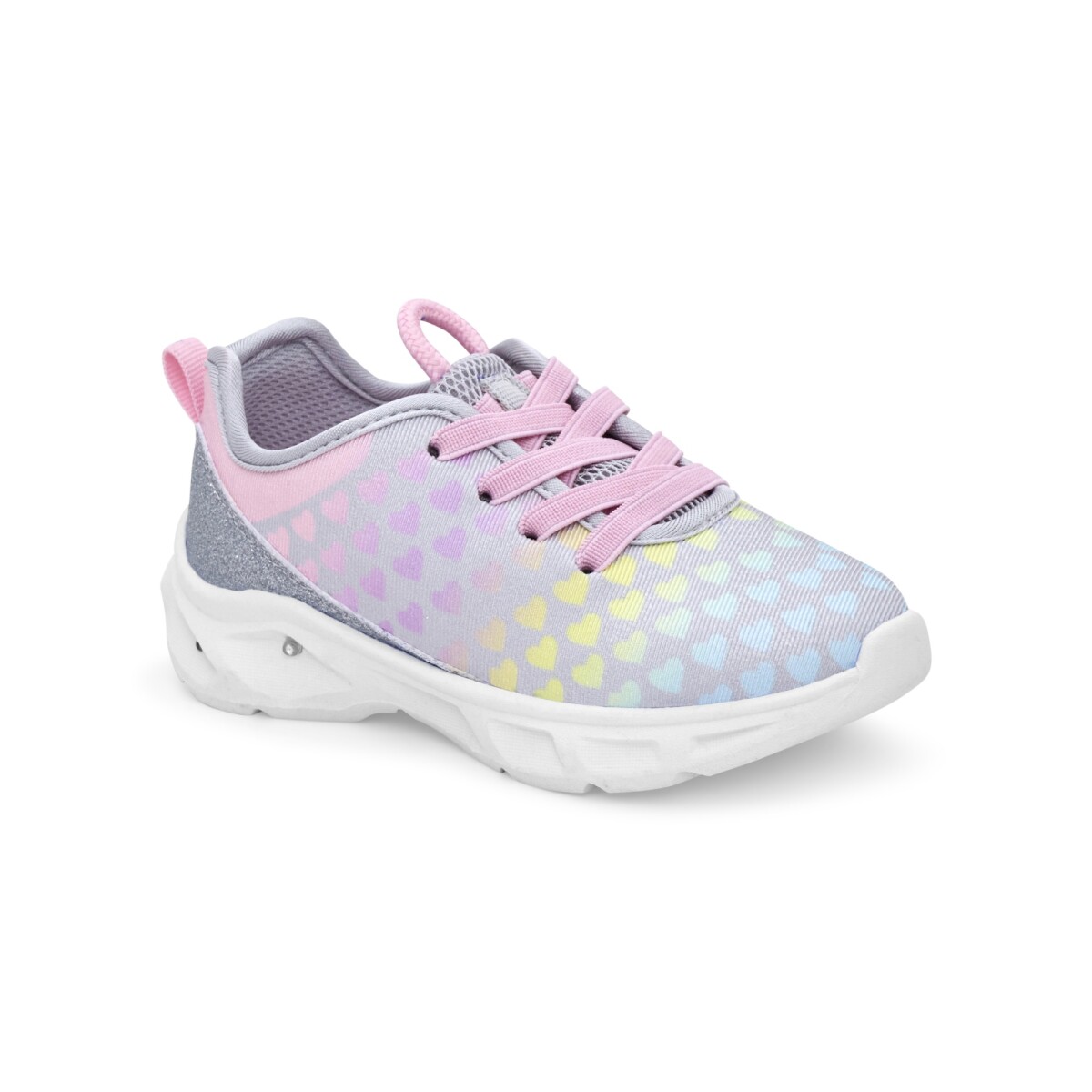 Championes creek con luces y diseño corazones 