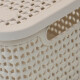 Set x2 Caja simil rattan 2,5 Lts (23x15,5x11cm) BEIGE