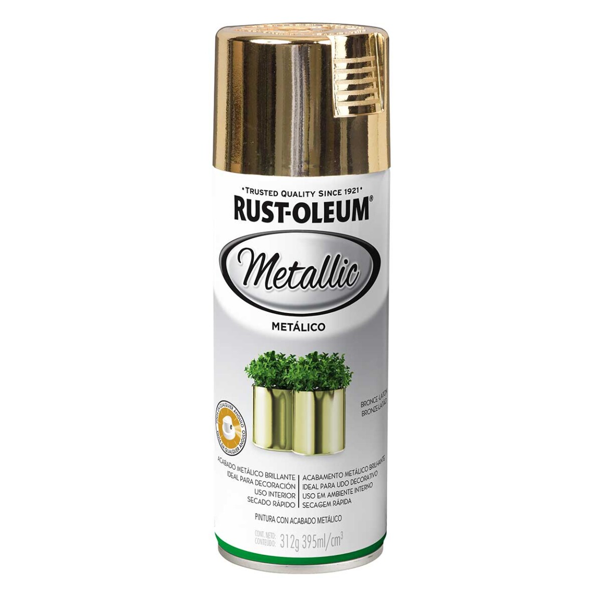 Esmalte Aerosol Efecto Metálico 312g Rust-Oleum - Bronce Latón 