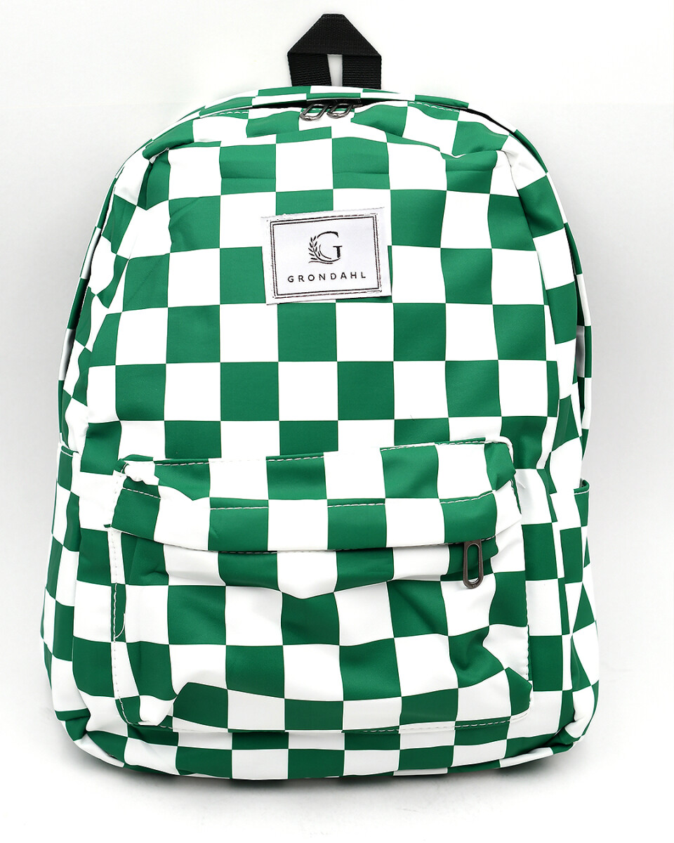 MOCHILA MIX COLORES RESIST AL AGUA - VERDE 