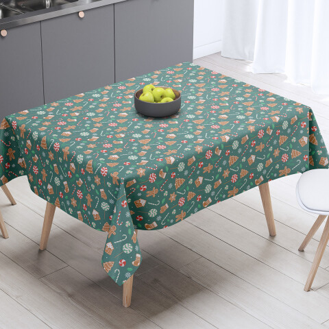 Mantel Rectangular Bukara Peva 140 x 210 cm Navidad Galletas