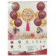 Set de Globos Glamour Bordeaux