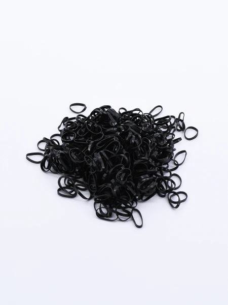 CARTUCHERA CON GOMAS PARA PELO NEGRO