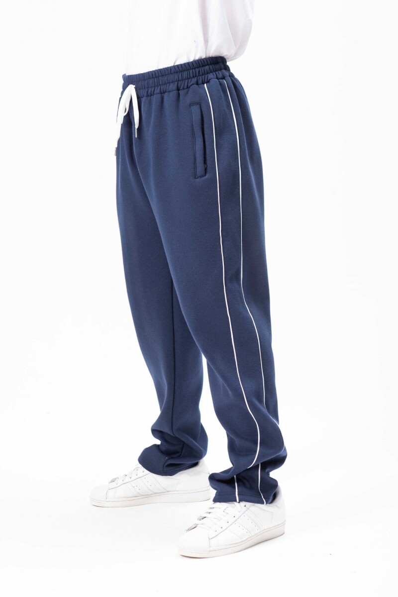 Pantalon DOS LINEAS AZUL