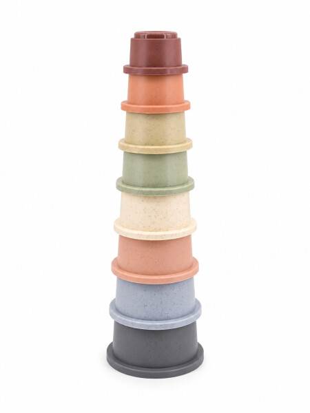JUEGO DE ENCASTRE VASOS COLORES MULTICOLOR.