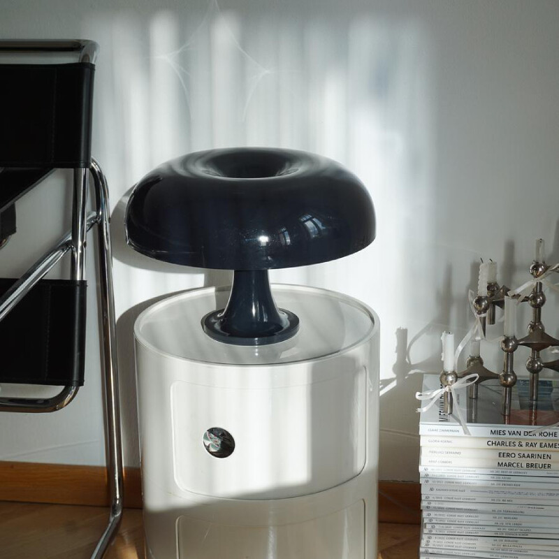 Lampara de mesa retro Mushroom negro